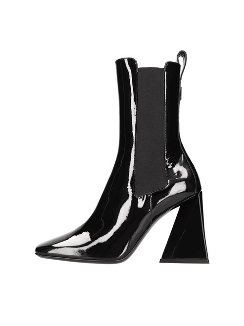 Patent leather ankle boots DEVON heel THE ATTICO | 227WS315 L002NERO